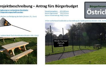 Bürgerbudget Nov. 2020_Projekt Östrich_Bank